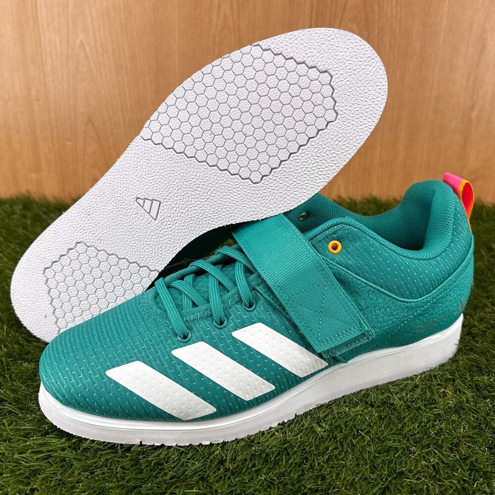 adidas Powerlift 5 Teal Pink Weightlifting Shoes JP9877 Men's Size 10